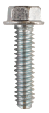 M8-1.25 X 16MM DIN 7500-D UNSLOTTED INDENTED HEX WASHER HEAD TRILOBE THREAD FORMING SCREW STEEL ZINC